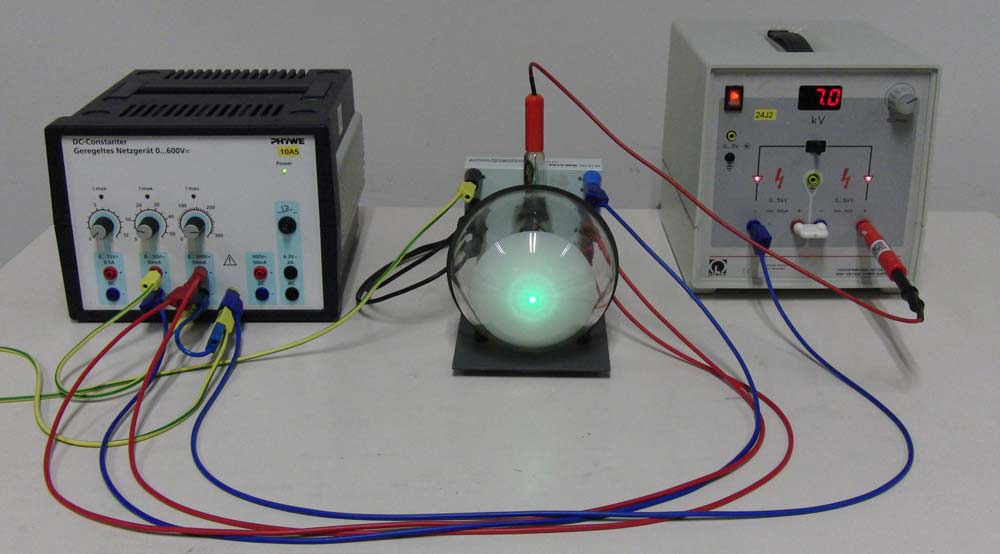 Aufbau Elektronenbeugungsröhre